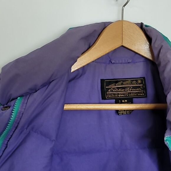 Vintage Eddie Bauer Goose Down Vest Size Medium - Picture 10 of 13